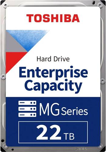 Harde schijf TOSHIBA Enterprise 3.5'' HDD 22TB 7200RPM SATA 6Gb/s 512MB | MG10AFA22TE