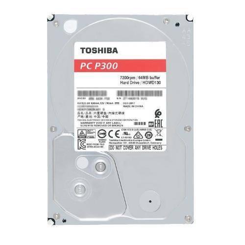 Harde schijf TOSHIBA P300 3.5'' HDD 4000GB 5400RPM SATA 6Gb/s 128MB | HDWD240UZSVA