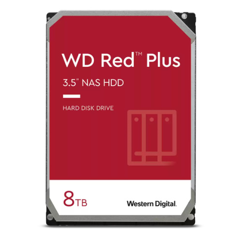 Harde schijf Western Digital  RED PLUS 3.5'' HDD 8TB 5400RPM SATA 6Gb/s 256MB | WD80EFZZ