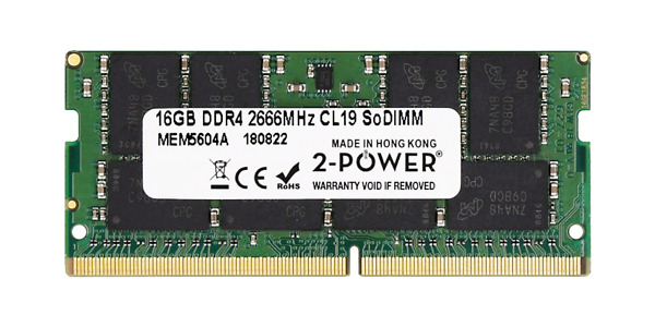 RAM-geheugen 1x 16GB 2-POWER SO-DIMM DDR4 2666MHz PC4-21300 | MEM5604A