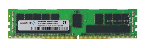 RAM-geheugen 1x 16GB ESUS IT ECC REGISTERED DDR4 1Rx4 3200MHz PC4-25600 RDIMM | ESUD43200RS4/16G