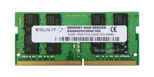 RAM-geheugen 1x 16GB ESUS IT SO-DIMM DDR4 2933MHz PC4-23400 | ESUD42933SS8/16G