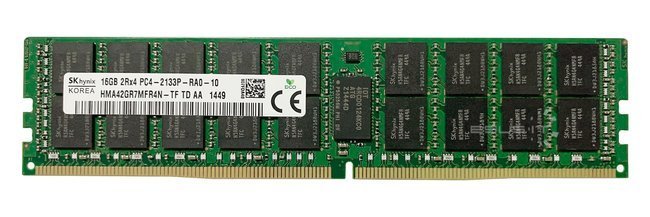 RAM-geheugen 1x 16GB Hynix ECC REGISTERED DDR4 2133MHz PC4-17000 RDIMM | HMA42GR7MFR4N-TF