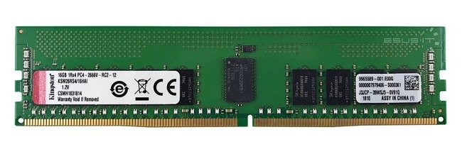 RAM-geheugen 1x 16GB Kingston ECC REGISTERED DDR4 2666MHz PC4-21300 RDIMM | KSM26RS4/16HAI