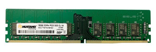 RAM-geheugen 1x 16GB Mustang ECC UNBUFFERED DDR4 2Rx8 2666MHz PC4-21300 UDIMM | M92G72261908NDT-S