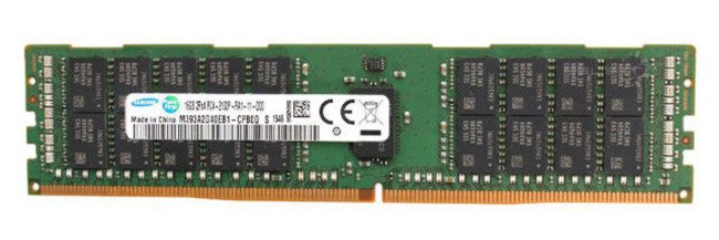 RAM-geheugen 1x 16GB Samsung ECC REGISTERED DDR4 2133MHz PC4-17000 RDIMM | M393A2G40EB1-CPB