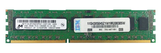 RAM-geheugen 1x 2GB ELPIDA ECC REGISTERED DDR3 1333MHz PC3-10600 RDIMM | MT18JSF25672PDZ-1G4