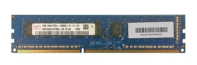 RAM-geheugen 1x 2GB Hynix ECC UNBUFFERED DDR3 1333MHz PC3-10600 UDIMM | HMT325U7CFR8A-H9