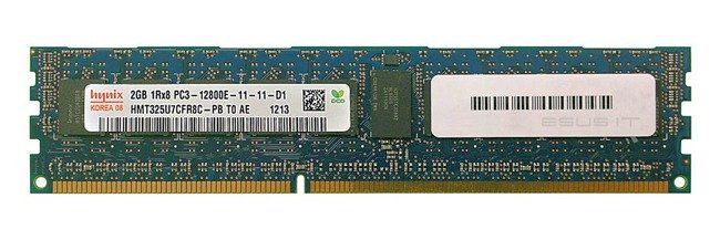 RAM-geheugen 1x 2GB Hynix ECC UNBUFFERED DDR3 1600MHz PC3-12800 UDIMM | HMT325U7CFR8C-PB