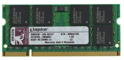 RAM-geheugen 1x 2GB Kingston SO-DIMM DDR2 667MHz PC2-5300 | KTA-MB667/2G