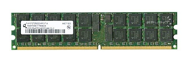 RAM-geheugen 1x 2GB QIMONDA ECC REGISTERED DDR2 533MHz PC2-4200 RDIMM | HYS72T256220HR-3.7-A