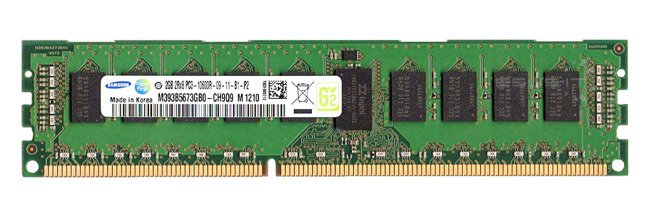 RAM-geheugen 1x 2GB Samsung ECC REGISTERED DDR3 1333MHz PC3-10600 RDIMM | M393B5673GB0-CH9