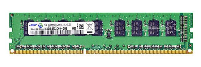 RAM-geheugen 1x 2GB Samsung ECC UNBUFFERED DDR3 1333MHz PC3-10600 UDIMM | M391B5773CH0-YH9