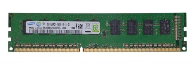 RAM-geheugen 1x 2GB Samsung ECC UNBUFFERED DDR3 1333MHz PC3-10600 UDIMM | M391B5773DH0-CH9