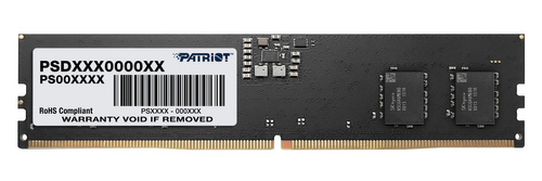 RAM-geheugen 1x 32 GB Patriot NON-ECC UNBUFFERED DDR5 4800MHz PC5-38400 UDIMM | PSD532G48002