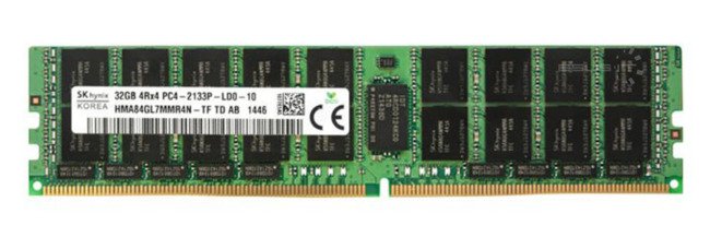 RAM-geheugen 1x 32GB HPE Proliant & Workstation DDR4 4Rx4 2133MHz LOAD REDUCED | 790110-001