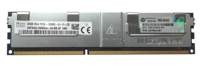 RAM-geheugen 1x 32GB Hynix ECC LOAD REDUCED DDR3 1333MHz PC3-10600 LRDIMM | HMT84GL7AMR4A-H9