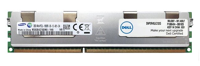 RAM-geheugen 1x 32GB Samsung ECC REGISTERED DDR3 1333MHz PC3-10600 RDIMM | M393B4G70DM0-YH9