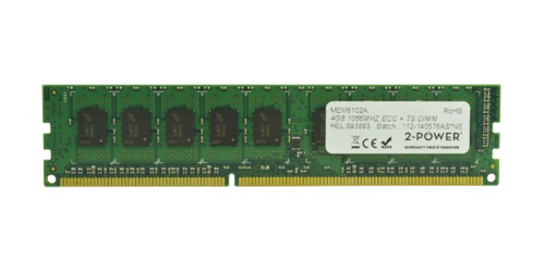 RAM-geheugen 1x 4GB 2-POWER ECC UNBUFFERED DDR3 1066MHz PC3-8500 UDIMM | MEM8102A