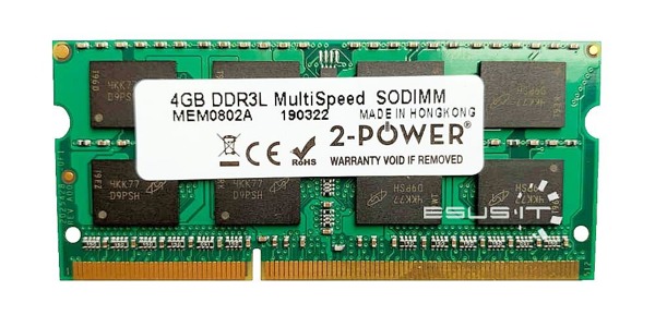 RAM-geheugen 1x 4GB 2-POWER SO-DIMM DDR3 1600MHz PC3-12800 | MEM0802A