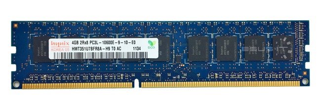 RAM-geheugen 1x 4GB Hynix ECC UNBUFFERED DDR3 1333MHz PC3-10600 UDIMM | HMT351U7BFR8A-H9