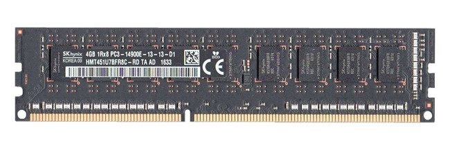 RAM-geheugen 1x 4GB Hynix ECC UNBUFFERED DDR3 1866MHz PC3-14900 UDIMM | HMT451U7BFR8C-RD