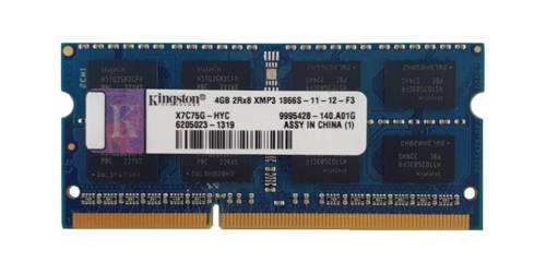 RAM-geheugen 1x 4GB Kingston SO-DIMM DDR3 1866MHz PC3-14900 | X7C75G-HYC