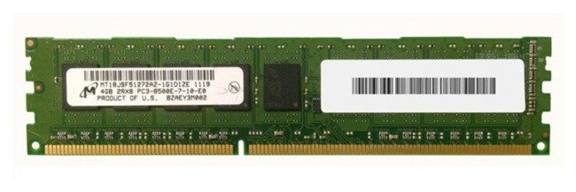 RAM-geheugen 1x 4GB Micron ECC UNBUFFERED DDR3 1066MHz PC3-8500 UDIMM | MT18JSF51272AZ-1G1