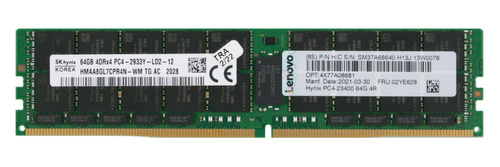 RAM-geheugen 1x 64GB Hynix ECC LOAD REDUCED DDR4 4Rx4 2933MHz PC4-23400 LRDIMM | HMAA8GL7CPR4N-WM