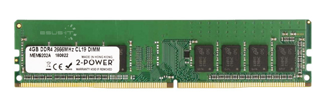 RAM-geheugen 1x 8GB 2-POWER NON-ECC UNBUFFERED DDR4 2666MHz PC4-21300 UDIMM | MEM9202A