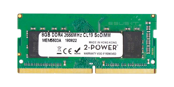 RAM-geheugen 1x 8GB 2-POWER SO-DIMM DDR4 2666MHz PC4-21300 | MEM5603A