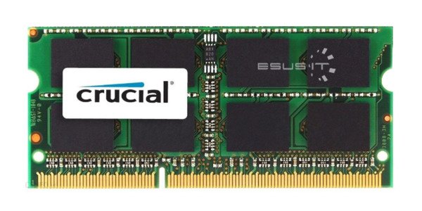 RAM-geheugen 1x 8GB Crucial SO-DIMM DDR3 1600MHz PC3-12800 | CT102464BF160B.M16FP