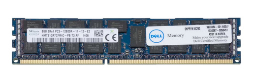 RAM-geheugen 1x 8GB DELL PowerEdge & Precision Workstation DDR3 1600MHz ECC REGISTERED | SNPRYK18C/8G