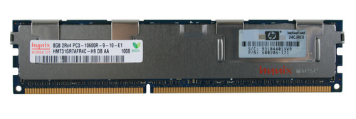 RAM-geheugen 1x 8GB Hynix ECC REGISTERED DDR3 1333MHz PC3-10600 RDIMM | HMT31GR7AFR4C-H9