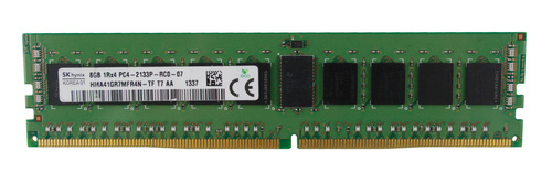 RAM-geheugen 1x 8GB Hynix ECC REGISTERED DDR4 1Rx4 2133MHz PC4-17000 RDIMM | HMA41GR7MFR4N-TF