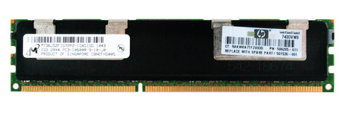 RAM-geheugen 1x 8GB Micron ECC REGISTERED DDR3 1333MHz PC3-10600 RDIMM |  MT36JSZF1G72PZ-1G4