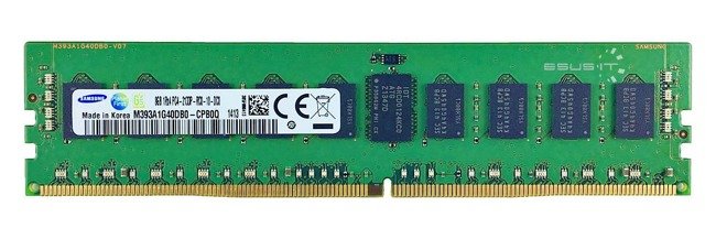 RAM-geheugen 1x 8GB Samsung ECC REGISTERED DDR4 1Rx4 2133MHz PC4-17000 RDIMM | M393A1G40DB0-CPB