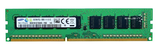 RAM-geheugen 1x 8GB Samsung ECC UNBUFFERED DDR3 1600MHz PC3-12800 UDIMM | M391B1G73QH0-YK0