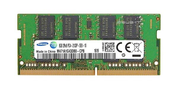 RAM-geheugen 1x 8GB Samsung SO-DIMM DDR4 2133MHz PC4-17000 | M471A1G43DB0-CPB