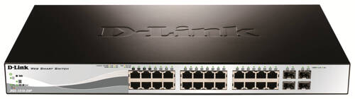 Schakelaar D-Link DGS-1210-28P/E 24x 1Gb 4x RJ-45/SFP 193 W PoE+