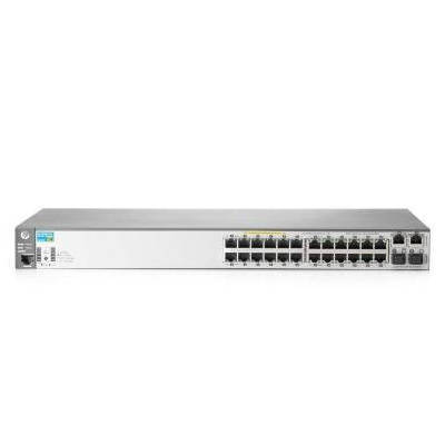 Schakelaar HPE J9624A-RFB 24x 10/100 2x SFP 128 W PoE+