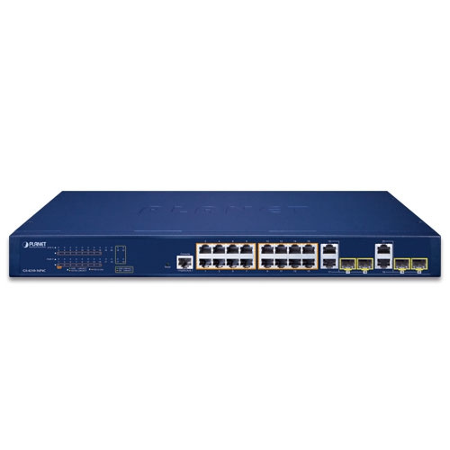 Schakelaar Planet GS-4210-16P4C 16x 1Gb 4x RJ-45/SFP 240 W PoE+