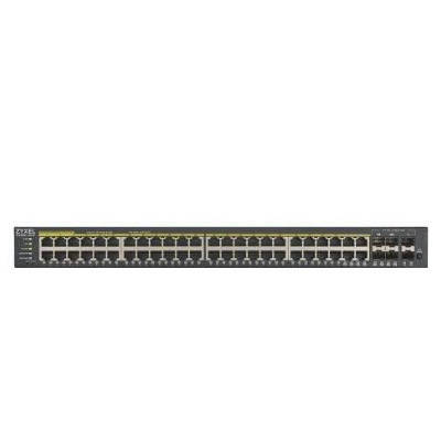 Schakelaar Zyxel GS192048HPV2-EU0101F 44x 10/100/1000 4x RJ-45/SFP 2x SFP 375 W PoE+