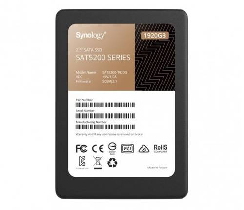 Schijf SSD gewijd voor de server Synology SAT5200 1920GB 2.5'' SATA 6Gb/s SAT5200-1920G