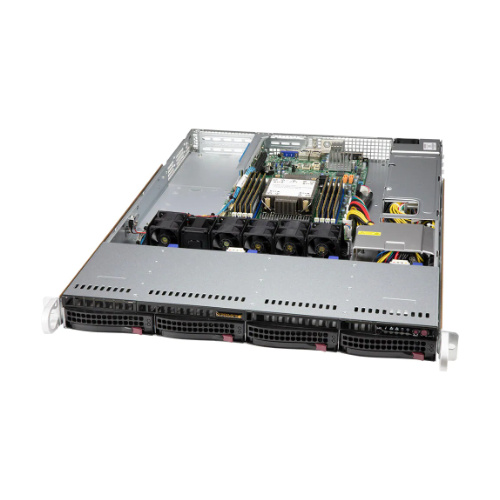 Server platform Supermicro 1U 510P-WT SYS-510P-WT Intel x 1 DDR4 x 8 4 x 3.5" SATA/SAS/NVME PSU 1