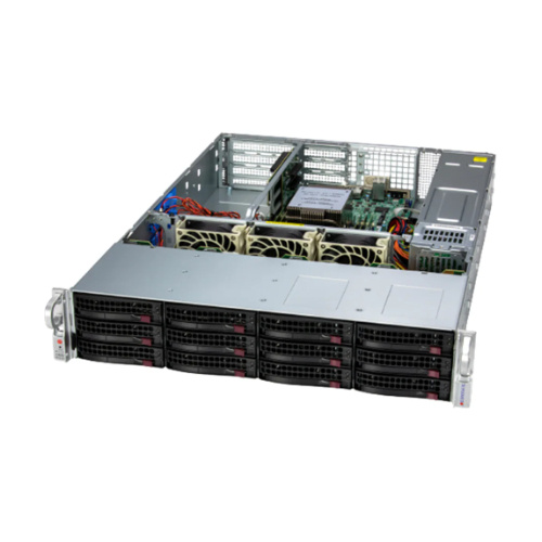 Server platform Supermicro 2U 2015SV-WTNRT AS-2015SV-WTNRT AMD x 1 DDR5 x 6 12 x 2.5" SATA PSU 1+1