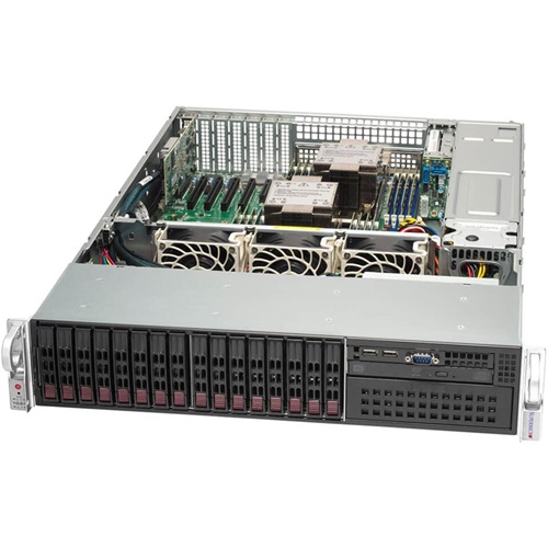 Server platform Supermicro 2U 221P-C9RT SYS-221P-C9RT Intel x 2 DDR5 x 16 16 x 2.5" SATA/SAS/NVME PSU 1+1